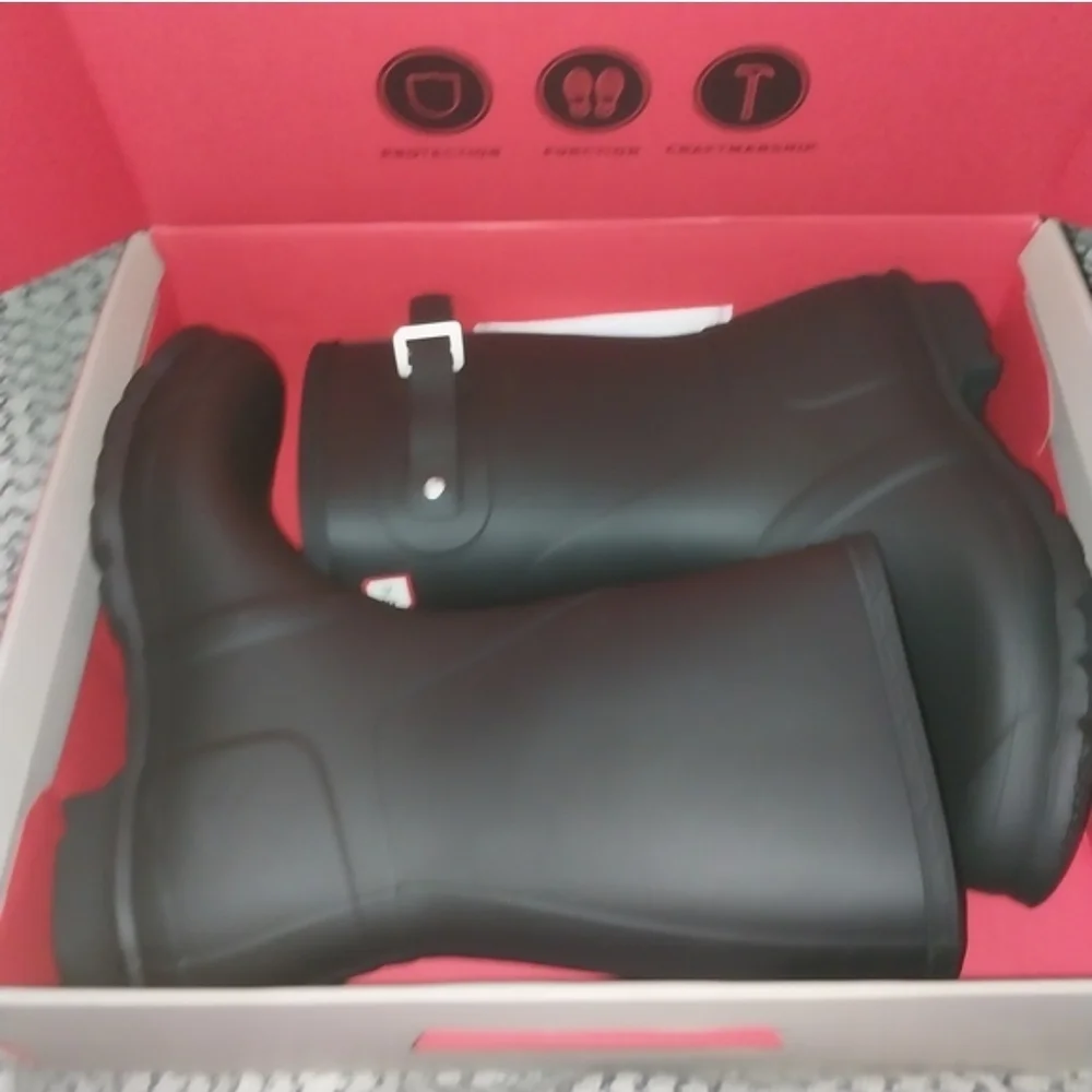 Hunter Men's‎ Black Rain Boots